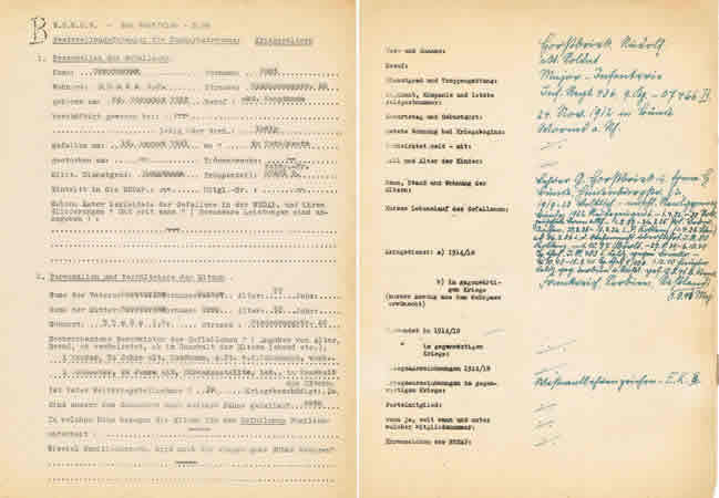 NSKOV documents Major Infantry 263.ID 132.ID KIA 1941 Kiew