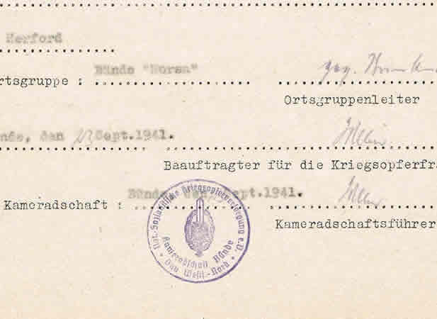 NSKOV documents Major Infantry 263.ID 132.ID KIA 1941 Kiew - Image 4