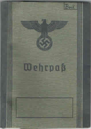 Wehrpass 1943 old man farmer Holzhausen