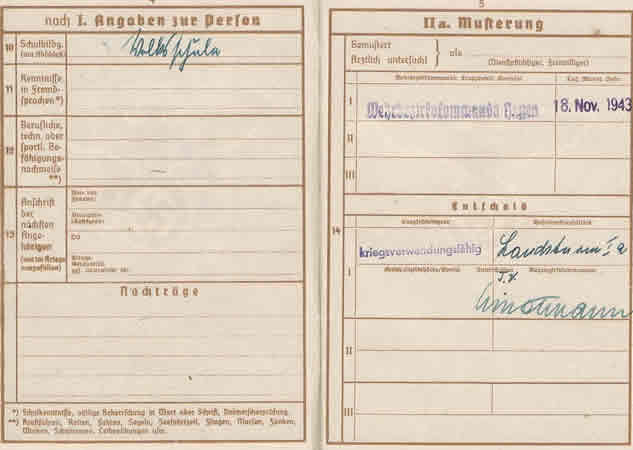 Wehrpass 1943 old man farmer Holzhausen - Image 4