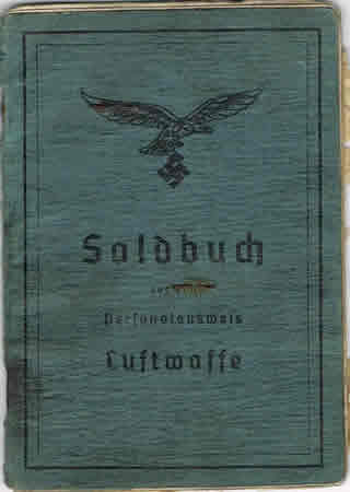 Soldbuch NCO Flak Feld-Division Russia cuff title Kurland