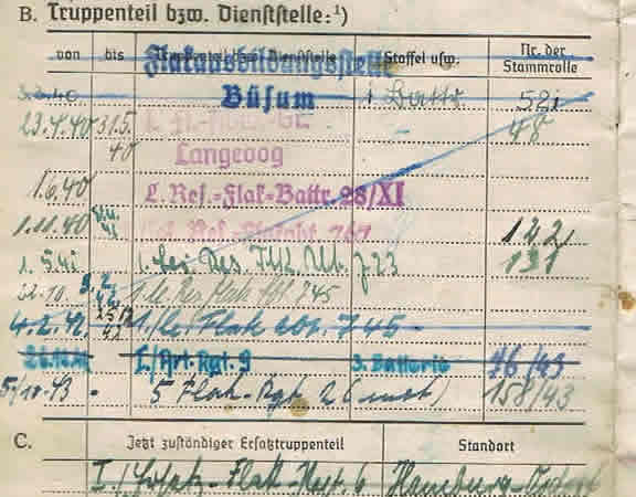 Soldbuch NCO Flak Feld-Division Russia cuff title Kurland - Image 4