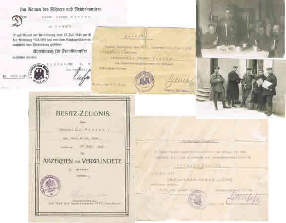 Award documents Leutnant adjutant 62.Armierungs-Bataillon EK1