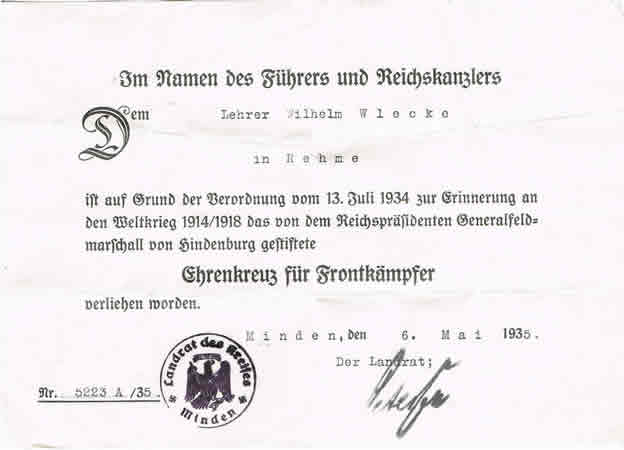 Award documents Leutnant adjutant 62.Armierungs-Bataillon EK1 - Image 4