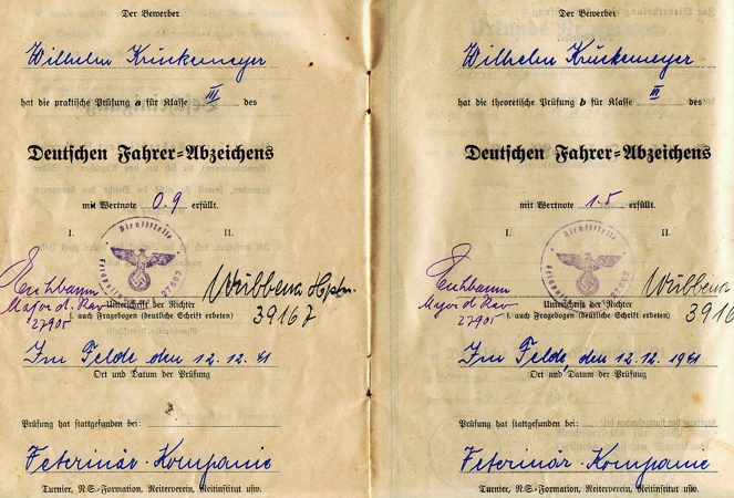 Award documents Corporal 211.Infanterie-Division France Russia - Image 6