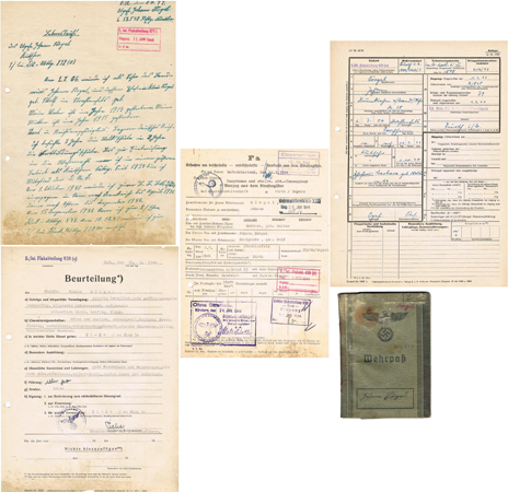 Wehrpass Corporal construction and Flak France Russia