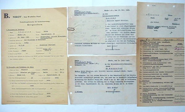 NSKOV documents soldier 101.Jäger-Division KIA 1943 Kuban