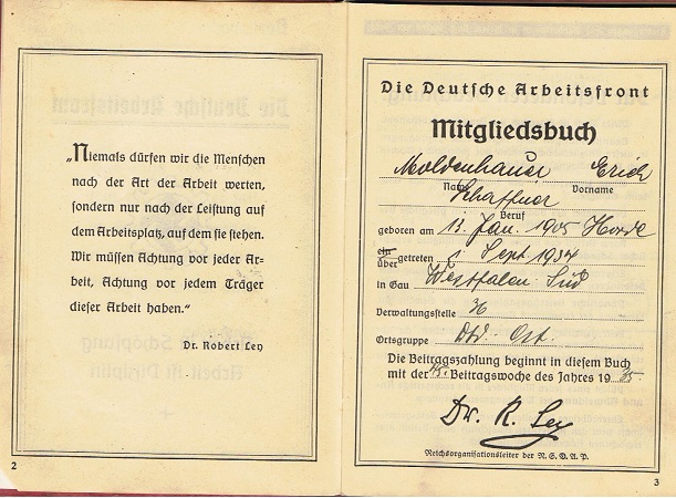 DAF memberships booklet tram conductor Dortmund - Image 3