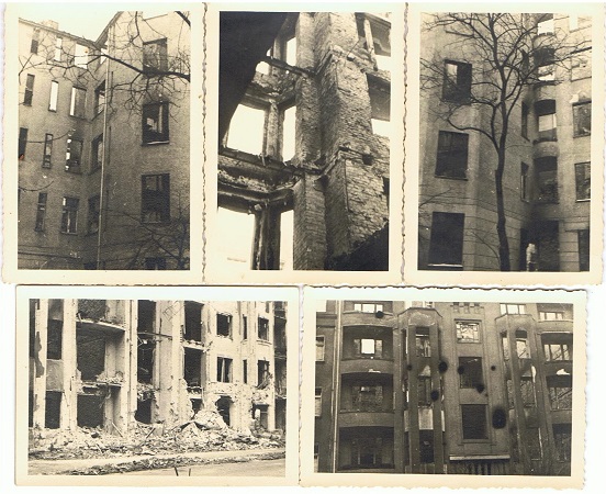 5 photos Berlin after bombardement November 1943 #4