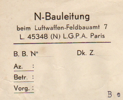 Document conduct report LW Bauleitung France 1942 - Image 2