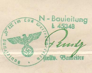 Document conduct report LW Bauleitung France 1942 - Image 3