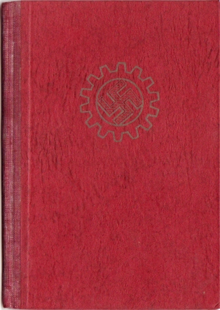 DAF memberships booklet Bayreuth 1943