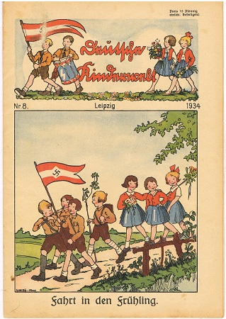 Deutsche Kinderwelt 1934 Nr.8 NS magazine for children