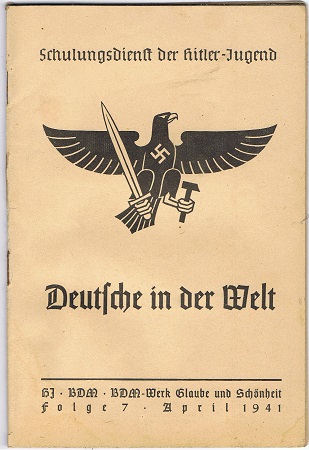 Schulungsdienst der HJ BDM April 1941 Deutsche in der Welt