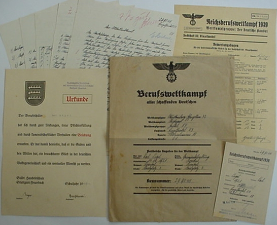 Lot documents HJ trade contest 1939