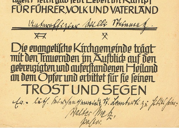 NSDAP Karl-Dincklage-Werk and catholic certificate war orphan - Image 3