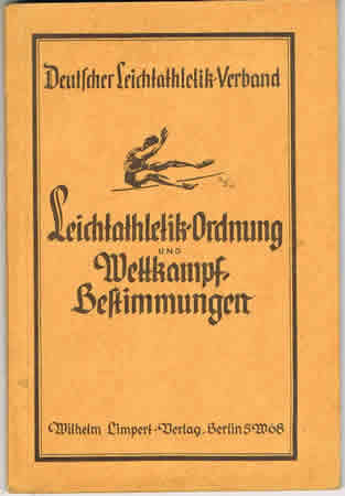 Deutsche Leichtathletik-Verband Berlin 1935 regulations