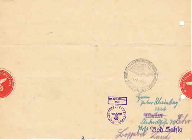 Document Reichsnährstand Sankt Goar 1942 - Image 2