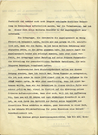 NSDAP politician document 1942 Bavarian prime minister - Image 2