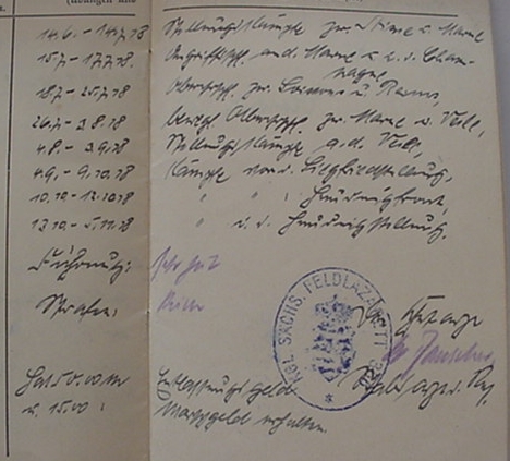 Militärpass Field Hospital France 1915-1919 - Image 6