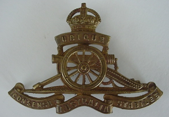 Australian cap badge Royal Artillery