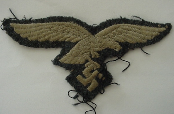Breast eagle Luftwaffe enlisted men uniform removed #3