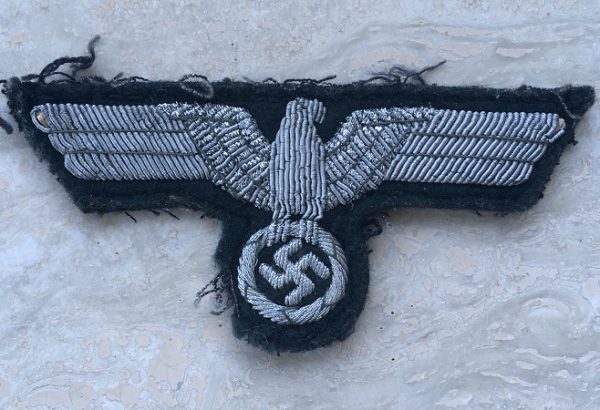 Breast eagle officer Wehrmacht hand embroidered #2 - Image 2