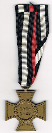 Hindenburg Cross for WW1 combatants PM