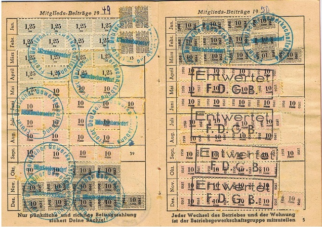 FDGB labour society pass 1947 Salzwedel - Image 4