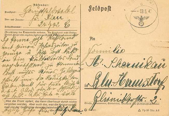 Hauptfeldwebel Infanterie-Regiment 900(mot) Russia 1942
