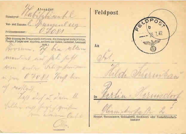 Feldwebel Eisenbahn-Pionier-Regiment 7 Russia 1942