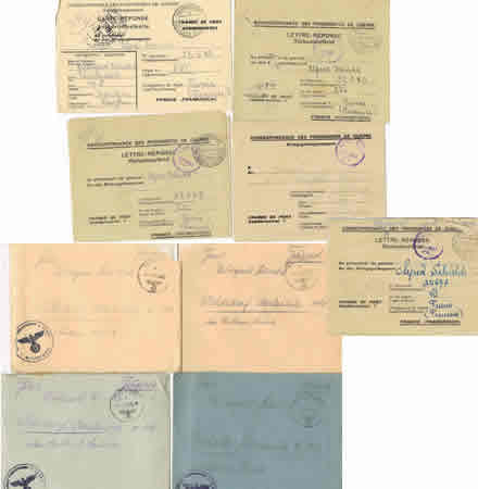 Lot field post Fallschirmjäger Africa Corps POW camp Tunis