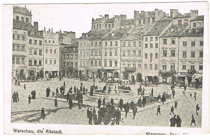 Fieldpost card Warsaw Poland 1916 Kavallerie-Division