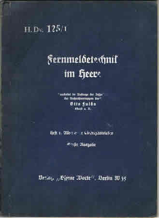 H.Dv.125/1 Fernmeldetechnik im Heere
