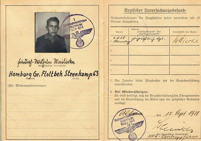 NSFK pass and Panzer soldier photo group Hamburg 1938-1942 - Image 7