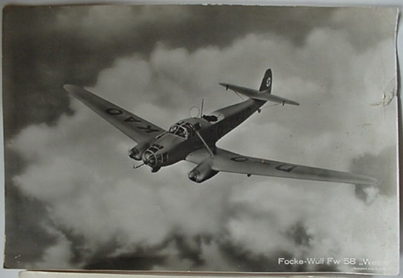 3 large propaganda photos Focke Wulf planes FW44 FW58 - Image 4