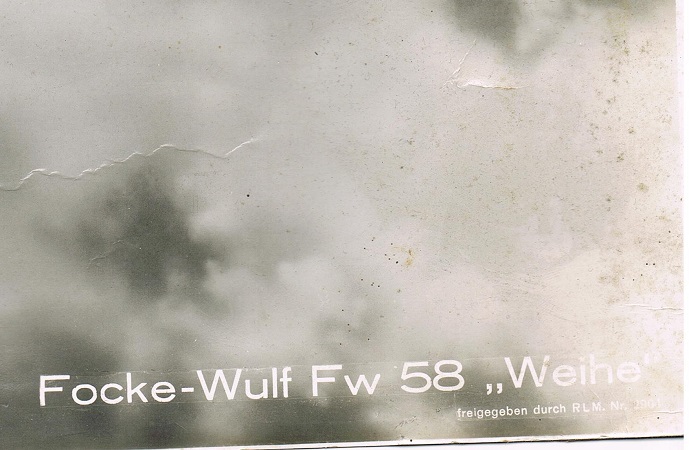 3 large propaganda photos Focke Wulf planes FW44 FW58 - Image 5