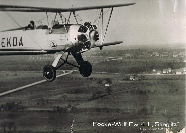 3 large propaganda photos Focke Wulf planes FW44 FW58 - Image 7