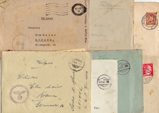 Lot field post Luftwaffe and Waffen-SS 12.SS-Panzer-Division