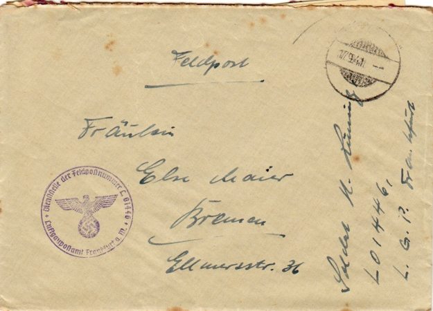Lot field post Luftwaffe and Waffen-SS 12.SS-Panzer-Division - Image 5