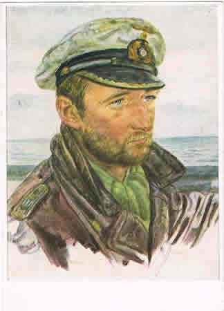 Willrich post card Unsere U-Boot-Waffe captain Frauenheim