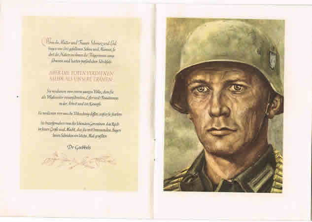 NSDAP commemorative booklet mother Werner Mölders - Image 3