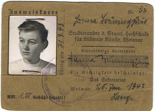Passes art painter Dessau Weimar Reichskulturkammer - Image 2