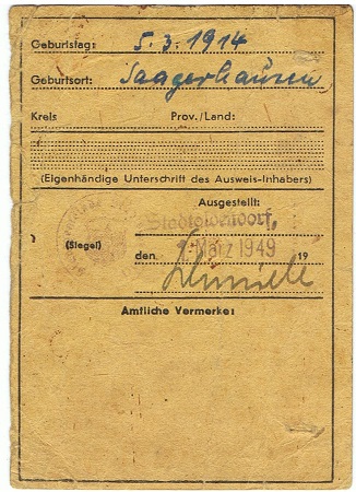 Passes art painter Dessau Weimar Reichskulturkammer - Image 4