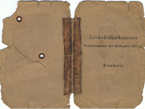 Passes art painter Dessau Weimar Reichskulturkammer - Image 6