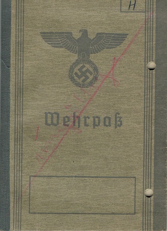 Wehrpass WW2 for WW1 combatant Herne died 1944