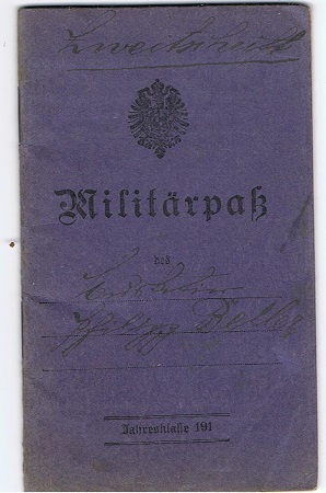 WW1 military pass Infantry Aisne-Champagne France 1917