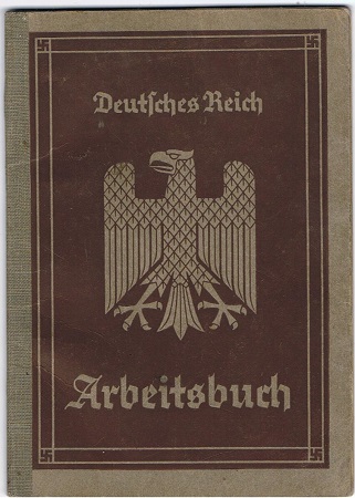 Third Reich labour pass Heidelberg painter Walldorf RAD