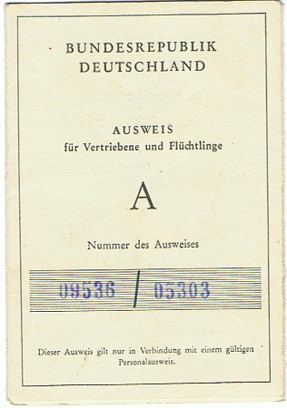 ID card BRD 1957 Fürth Langenzenn