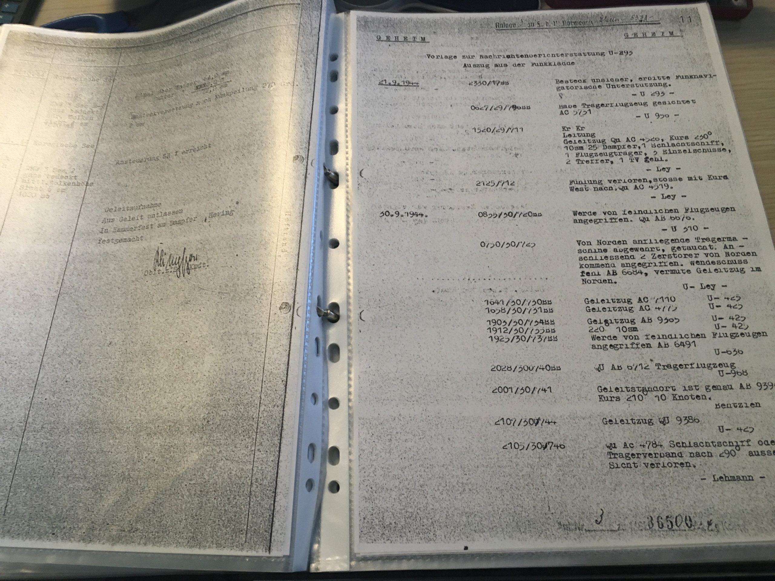 Soldbuch group Leutnant U-Boat service U-293 Kapitänleutnant - Image 11